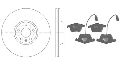 DISCS + PADS FRONT AUDI A6 C6 - 347MM SET - milautoparts-fr.ukrlive.com