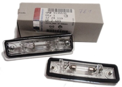 Лампа освітлення номерного знака opel vectra b nowa oryg фото №1