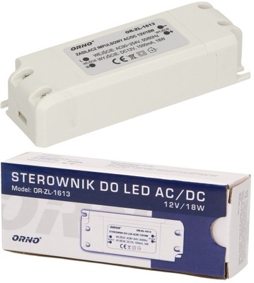 ZASILACZ LED AC/DC LED 18W OR-ZL-1613