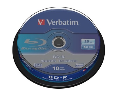 VERBATIM BD-R BLU-RAY 25GB 6x cake10 nie LTH !!!!