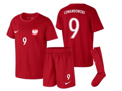 STRÓJ PIŁKARSKI NIKE POLSKA LEWANDOWSKI 104-110