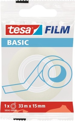 Taśma biurowa TESA Basic 15mm x 33m