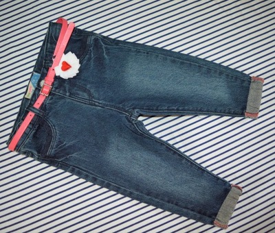 PRENATAL DENIM SPODNIE JEANS S.IDEALNY 9-12m 74/80