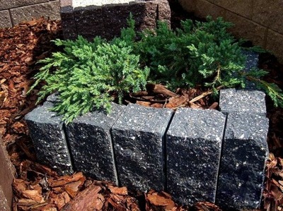 Palisada Łupana Ogrodowa 10x11x70 cm Obrzeże Betonowe