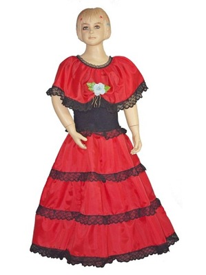 @ HISZPANKA sukienka przebranie flamenco 104