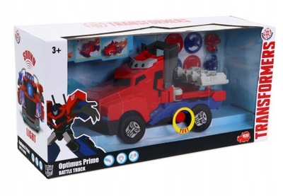 TRANSFORMERS OPTIMUS PRIME WYRZUTNIA KRAZKOW DZWIEK SWIATLO