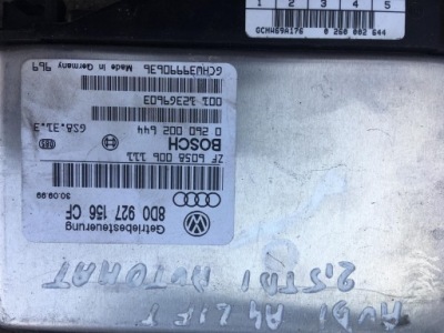 Бортовой компьютер блок управления коробки audi a4 2,5 tdi фото №1
