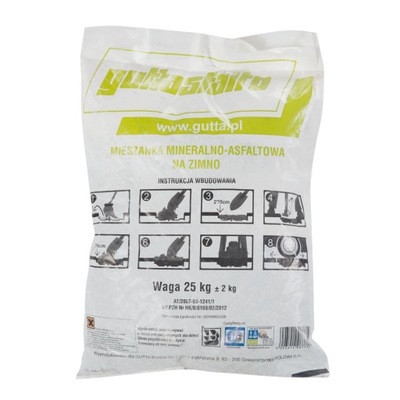 Guttasfalto Asfalt workowany na zimno 25 kg