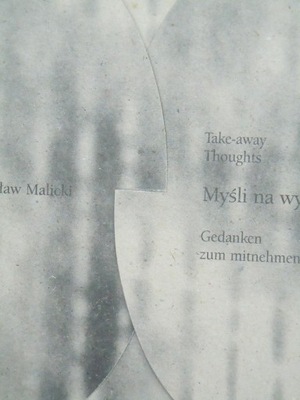 Wiesław Malicki Myśli na wynos Autograf