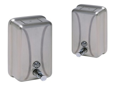 Dozownik mydła w płynie 500ml - stal szczotkowana