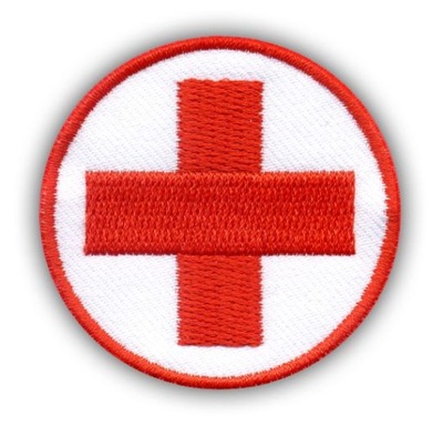 Naszywka - MEDYK - Czerwony Krzyż HAFT