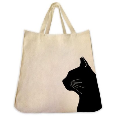 Bawełniana torba ~ Kot 2