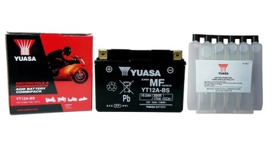 BATTERY YUASA FOR MOTORCYCLE YT12A-BS 12V 10AH - milautoparts-fr.ukrlive.com