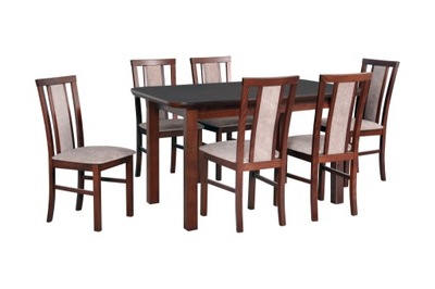Stół + 6x krzesło - zestaw nr 63 - komplet