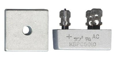 MOSTEK prostownika 50A 1000V KBPC5010 na konektory 6,4 (1320)