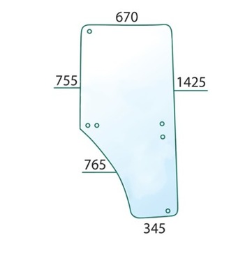 GLASS DOOR L JOHN DEERE 6100 6200 6300 6400 L1691 - milautoparts-fr.ukrlive.com