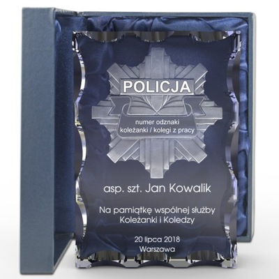 Prezent Dla Policjanta odznaka policyjna 3D!