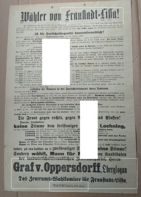1912 Wschowa Leszno Glogau Oberglogau Oppersdorff
