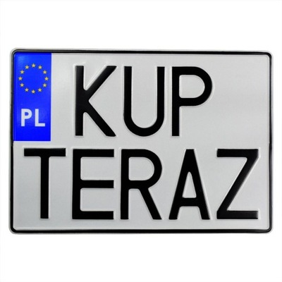 Tablica polska,duża,kwadratowa 305 x 214 mm. - milautoparts-fr.ukrlive.com