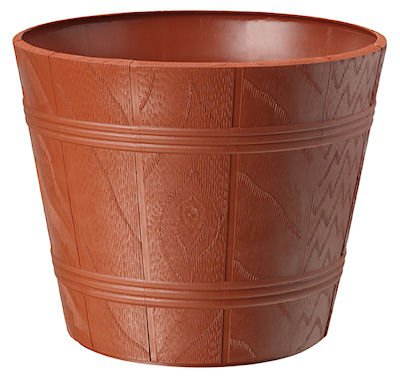 Doniczka osłonka Drewnopodobna 42 cm- 3 kolory