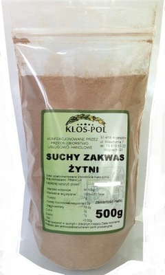 SUCHY ZAKWAS ŻYTNI NIEAKTYWNY 500g KŁOS-POL