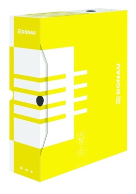 Pudło karton archiwizacyjny DONAU A4 /100 żółty