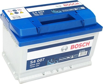 Акумулятор bosch s4 72ah 680a s4007 фото №1