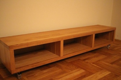 Dębowa Szafka pod TV, stolik RTV. KOMODA NA WYMIAR