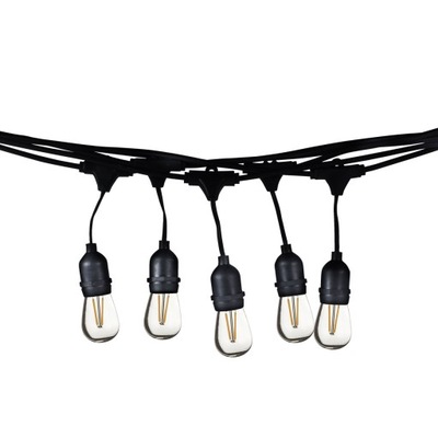 LED svietidlá GIRLANDA - Girlanda Ogrodowa 10m żarówki Filament 10 x E27 4W