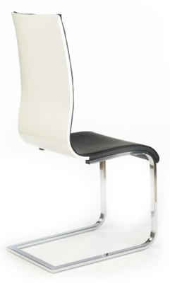 Krzesło K104 czarno-białe do kuchni, salonu