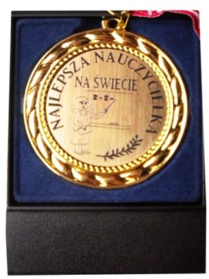 MEDAL NAJLEPSZA NAUCZYCIELKA dzień nauczyciela