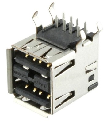 TE CONNECTIVITY ZŁĄCZE USB typ A ŻEŃSKIE 2-PORTOWE
