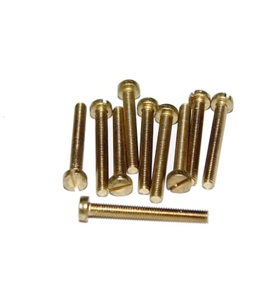 Wkręt mosiężny M3x16 DIN-84 (215) MS BRASS 10szt