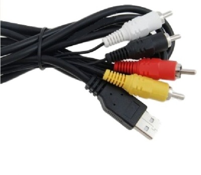 Kabel wtyk USB - 4x RCA cinch cincz 1,8m FV (1190)