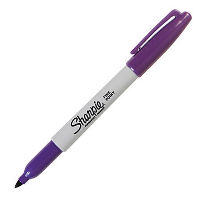 SHARPIE marker pisak FINE Purple fioletowy