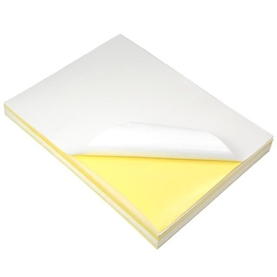 Samoprzylepny papier A4 błyszczący 100 arkuszy