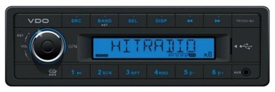VDO TR722U-BU RADIO DE AUTOMÓVIL MP3 USB AUX TIR 24V SCANIA VOLVO DAF IVECO  