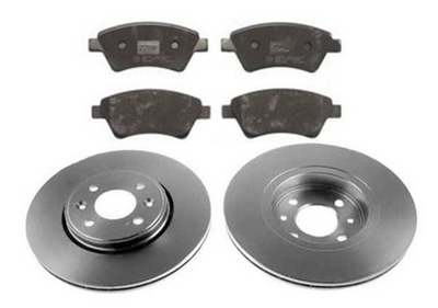 Гальмівні диски гальмівні колодки trw перед renault kangoo фото №1