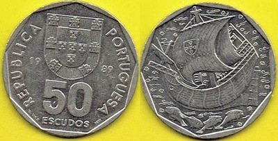 PORTUGALIA 50 ESCUDOS 1989 r.