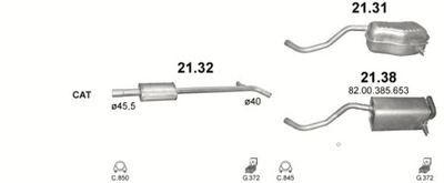 POT D'ÉCHAPEMENT CENTRAL RENAULT CLIO 3 1.2 05- - milautoparts-fr.ukrlive.com