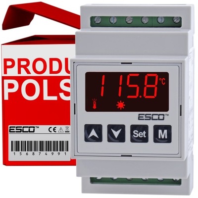REGULATOR TEMPERATURY na szyne TERMOSTAT sterownik ESCO ES10D