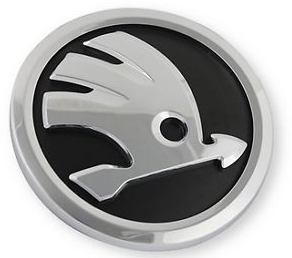 SKODA LOGO EMBLEM SIGN 90MM OCTAVIA SUPERB YETI KODIAQ KAMIQ SILVER - milautoparts-fr.ukrlive.com