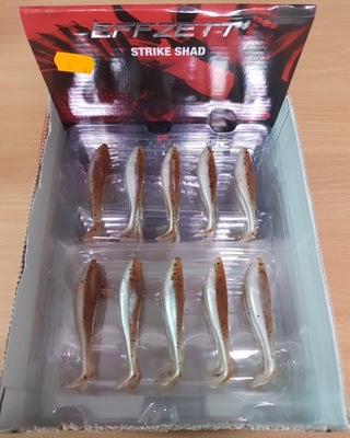 Guma DAM FZ Strike Shad 8 cm – Brown/Pearl