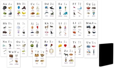 LITERKI alfabetu nauka czytania i pisania LITERY