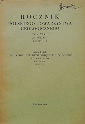Rocznik Polskiego Towarzystwa Geologicznego XXVII