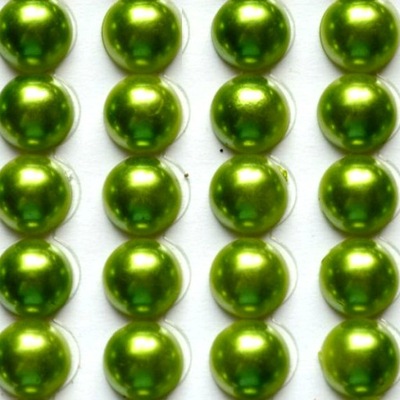 Perełki samoprzylepne OLIWKA perłowe 8 mm DŻETY