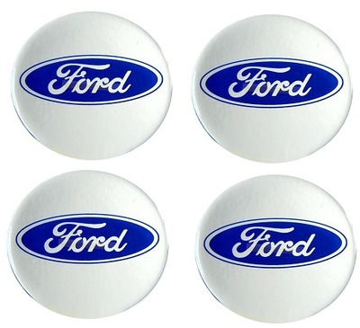 60mm EmblEMAT Naklejki Na Kołpaki Felgi Ford