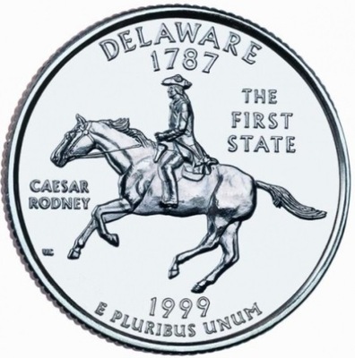 USA -1999 - 25 Centów - DELEWARE - STANY USA