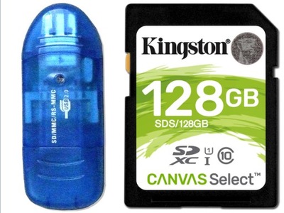 Karta VIDEO KINGSTON SD 128 GB CLASS 10 UHS + USB