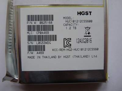 HGST Ultrastar C10K1200 1200GB 1.2TB 2.5 SAS
